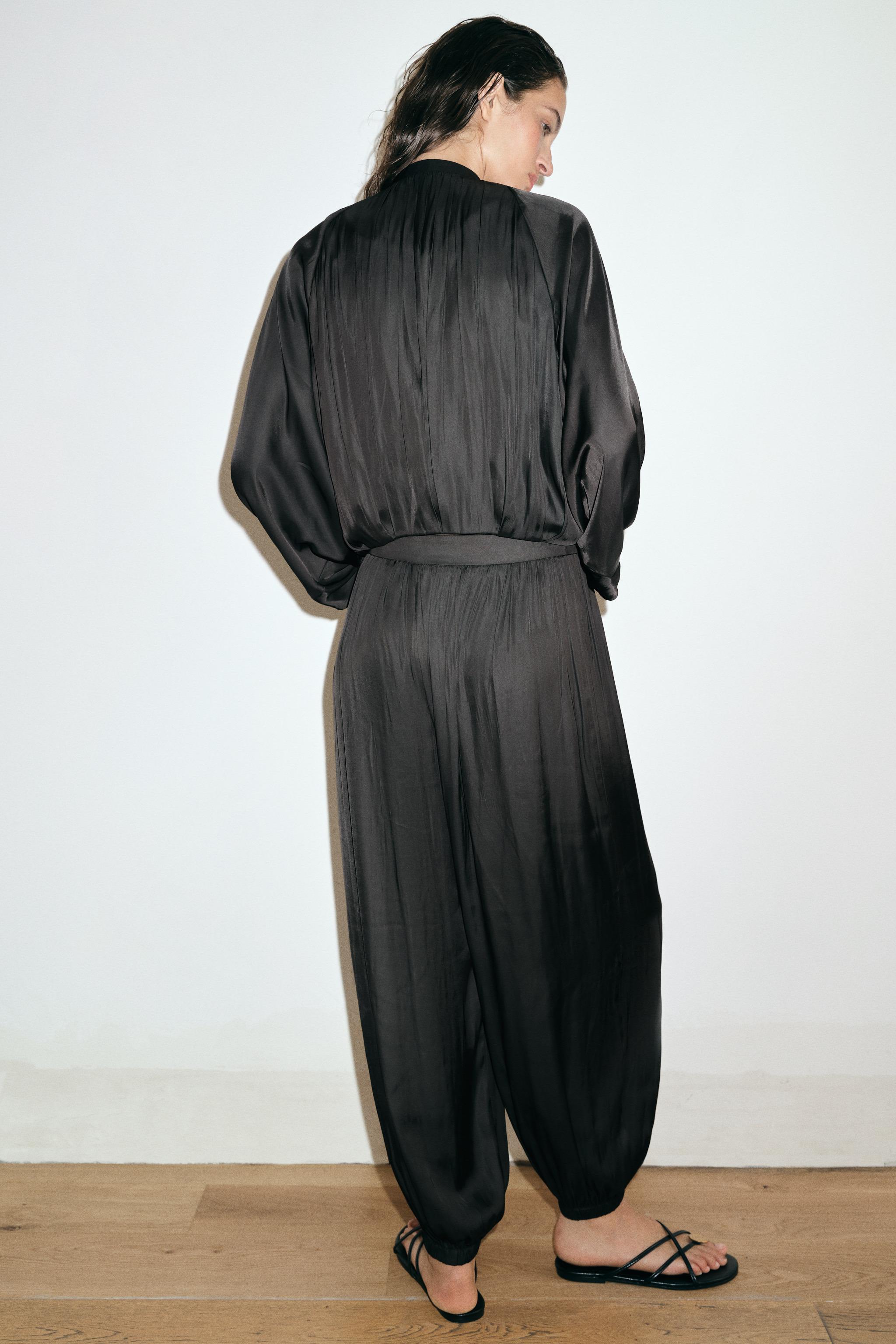 SATIN EFFECT BALLOON PANTS